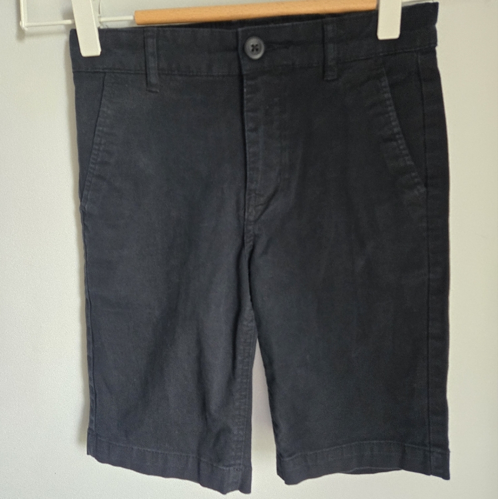 🎁 OLD NAVY Boy's Black Slim Cotton Blend Shorts